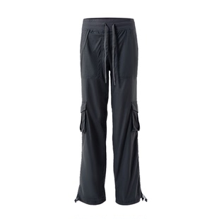 运动工装裤女秋季新款防晒速干户外徒步健身服宽松长裤子登山套装