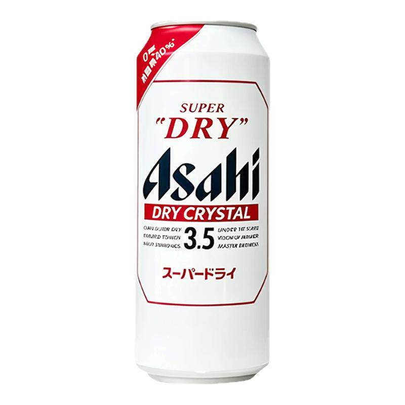 Asahi 朝日超爽3.5度拉格啤酒朝日无糖低热量清爽拉格啤酒500ml