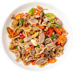 个性鸡杂箱装湘菜鸡胗鸭肠鸡心免切免洗小炒饭店商用半成品食材