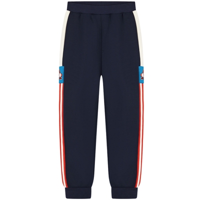 MQD童装男童学院风宽松运动卫裤针织裤秋装款裤子复古长裤