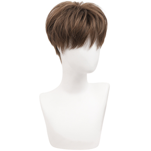 免打理男士假发全头套微分碎盖仿真发蓬松隐形少年感高档短发假发