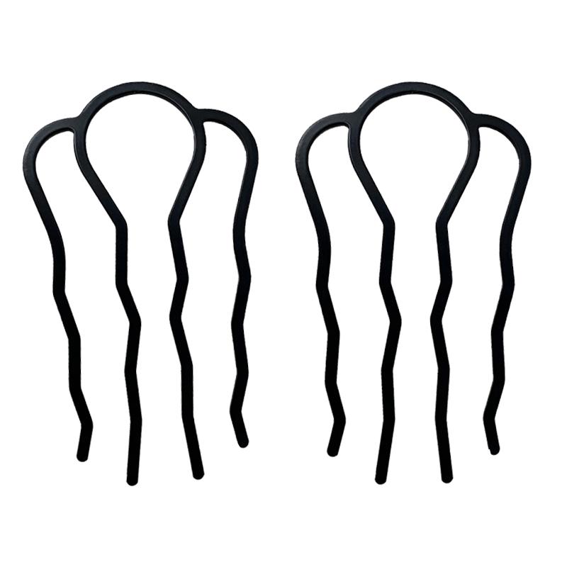 丸子头固定神器插梳女2025新款发插懒人盘发器盘发夹四齿叉梳夹子