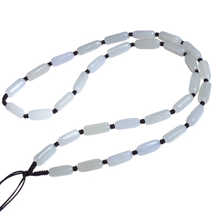 红绡和田玉挂链玉珠项链挂绳玉石链子挂绳翡翠吊坠高档绳子挂脖男