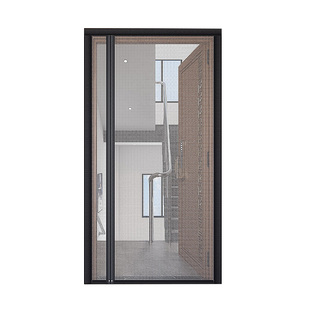 2026新款夏季防蚊门帘入户门大门铝合金遮挡帘网纱自建房楼房一楼