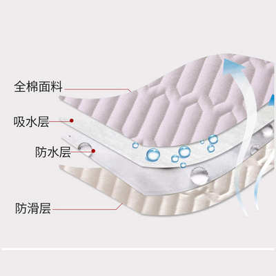 纯棉儿童防水床垫软垫家用双人薄款垫子防滑隔尿保护垫被褥铺底夏