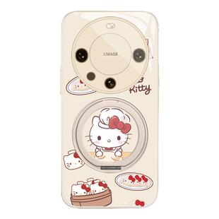早点HelloKitty猫适用小米17promax/15手机壳女款12sultra带支架10s红米k80pro卡通k70可爱nova14哈喽kitty猫