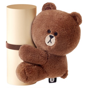 布朗熊车载汽车内装饰品怀挡摆件雨刮器转向灯公仔挂件车搭子玩偶