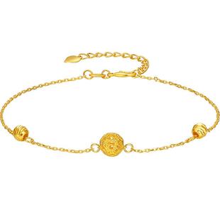 【百亿补贴】TSL谢瑞麟黄金镂空花丝球手链5G工艺足金手饰YS166