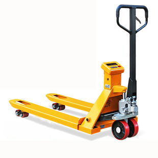 高德堡电动叉车秤手动叉车带电子秤液压升降地磅称自动搬运车地牛