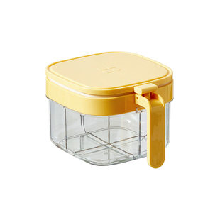 分格调料盒家用厨房密封防潮调料罐一体多格盐罐味精调味料收纳盒