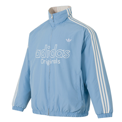 阿迪达斯双面保暖穿运动棉服男