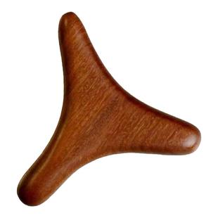 木质三角雀按摩器足疗棒足底刮痧板牛角点穴笔脚底穴位按摩棒工具