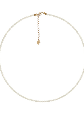 极细小颗粒米粒珍珠项链锁骨链潮