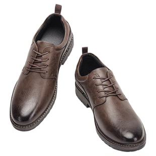Men's Casual Leather Shoes Comfortable Dress Shoe 休闲皮鞋男