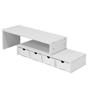 桌面增高架宿舍桌上抽屉式置物架桌面收纳盒笔记本电脑显示器垫高