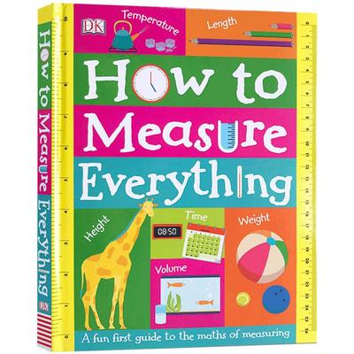 预售英文原版DK如何巧量度How to Measure Everything 趣味数学量度绘本 儿童启蒙阅读英语纸板翻翻书 亲子共读读物 5-7岁数学主题