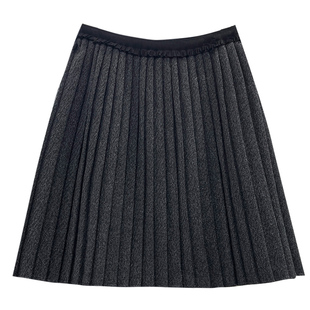 冬季灰色加厚毛呢短裙百褶半身裙女秋冬2025新款a字裙子伞裙冬裙