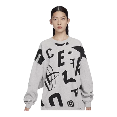 Nike耐克圆领卫衣女春季新款宽松休闲运动套头衫HF0385