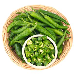 正宗湖南樟树港小辣椒9斤新鲜青辣椒现摘农家薄皮嫩青椒顺丰包邮5