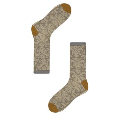 秋冬设计剪影中筒袜花纹ins款