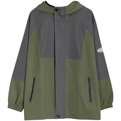 蘑菇兔胖男童连帽外套春秋款