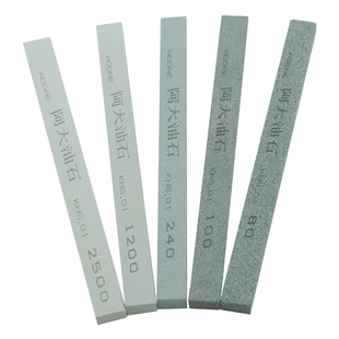 阿大油石条12*6*150mm扁方磨刀石精磨砂条绿碳化硅抛光80#1000#