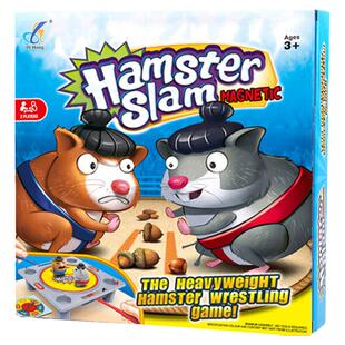趣味仓鼠相扑对战桌游儿童双人摔跤对打益智创意聚会互动解压玩具