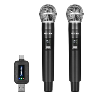 多动能usb无线麦克风电脑手机直播带货K歌讲课会议万能动圈话筒