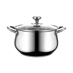 304不锈钢汤锅加厚家用煮汤锅炖锅奶锅双层蒸锅电磁炉燃气灶通用