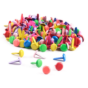 双脚钉两脚钉彩色儿童手工diy小号二角钉分脚钉幼儿园制作材料包