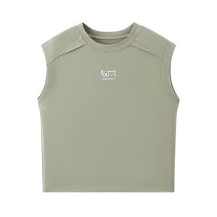 【贴身穿凉嗖嗖】夏季莫代尔儿童背心男女童t恤青少年无袖t恤冰丝