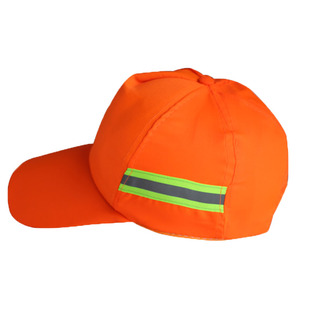 环卫帽环卫反光条大檐园林施工环卫帽小红帽安全帽防护劳保工作帽