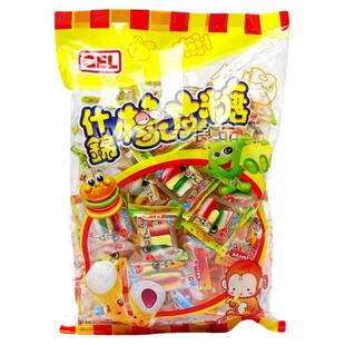 香港进口GEL汉堡包夹心橡皮软糖果QQ糖可爱造型什锦网红儿童零食
