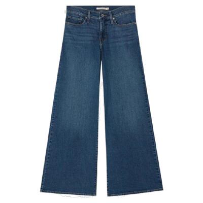 女士美式318宽松塑形阔腿牛仔裤