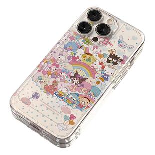 彩虹大合集适用iphone17手机壳16/15promax苹果14/13/12min小猫猫7/8plus小可爱11卡通xs新款r硅胶se3全包6套