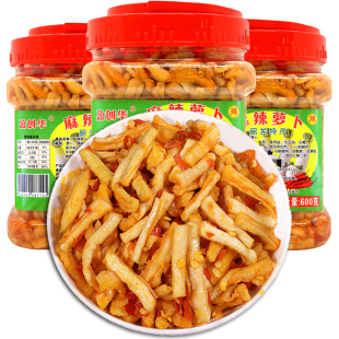广东韶关特产盈创华麻辣萝卜干粤北开味下饭萝卜干湖南开味咸菜罗