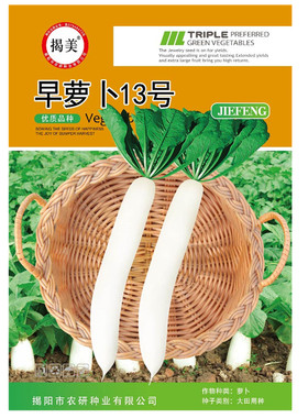 菜头高产短叶13号包装20g白萝卜