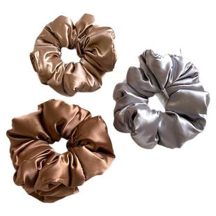 法式缎面高级感大肠发圈女半扎马尾发饰头花头饰2026新款高端头绳