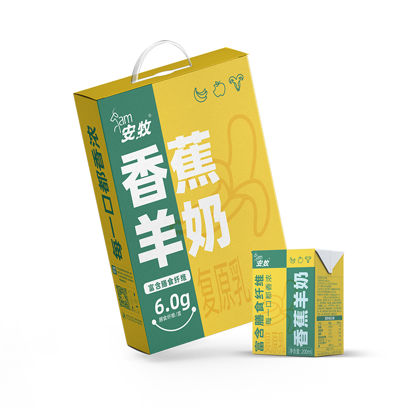 安牧香蕉羊奶去除膻味新鲜200ml