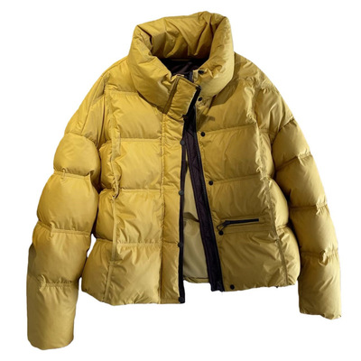 短款鹅绒加厚面包羽绒服