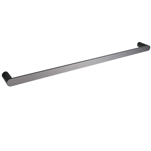 OUMENT枪灰色全铜卫生间毛巾架毛巾挂杆置物架淋浴毛巾架单杆极简