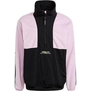 Adidas/阿迪达斯正品三叶草男子时尚半拉链立领卫衣GN2378