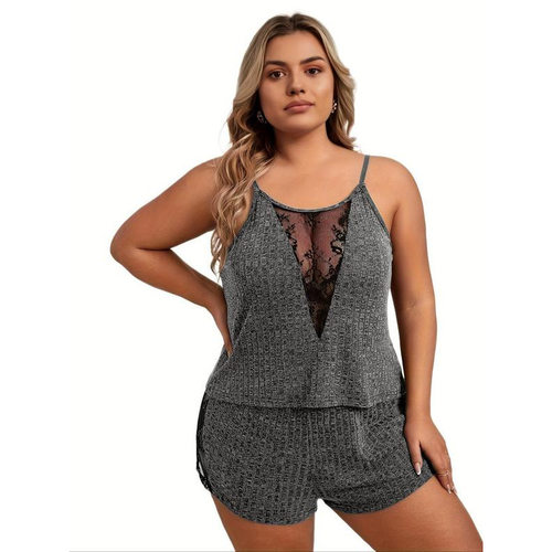 E 99009 Lace Splice Home Pajamas 蕾丝拼接家居睡衣跨境外