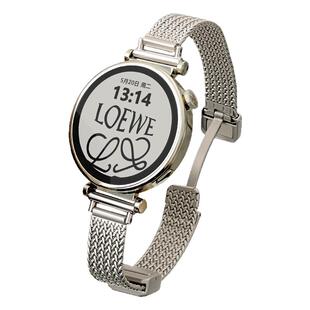 适用于oppo手表watchx2mini表带X3mini磁吸OPPO手表链金属麦穗3/4pro智能se运动watch腕带高颜值女表专用41mm