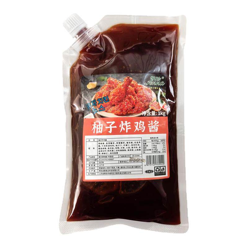味中乐柚子炸鸡酱韩式炸鸡连锁店商用酱柚子味酱料韩国料理1kg
