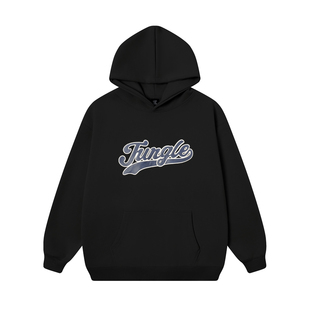 丛林老虎美式复古贴皮绣字母连帽卫衣男街头潮牌春季重磅宽松上衣