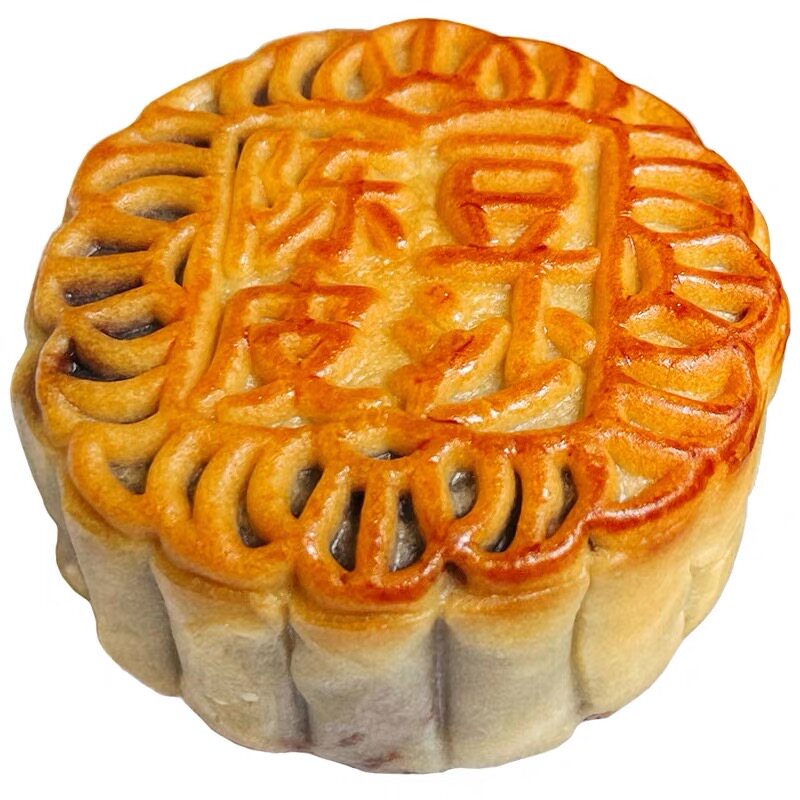 【香莲】陈皮豆沙月饼广式老式手工糕点筒装油纸包装新会发货低甜