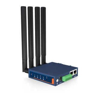 有人轻量5G插卡无线工业路由器RedCap双千兆CPE多网口WiFi6数传终端异地组网DTU全网通RS232/485串口G815R