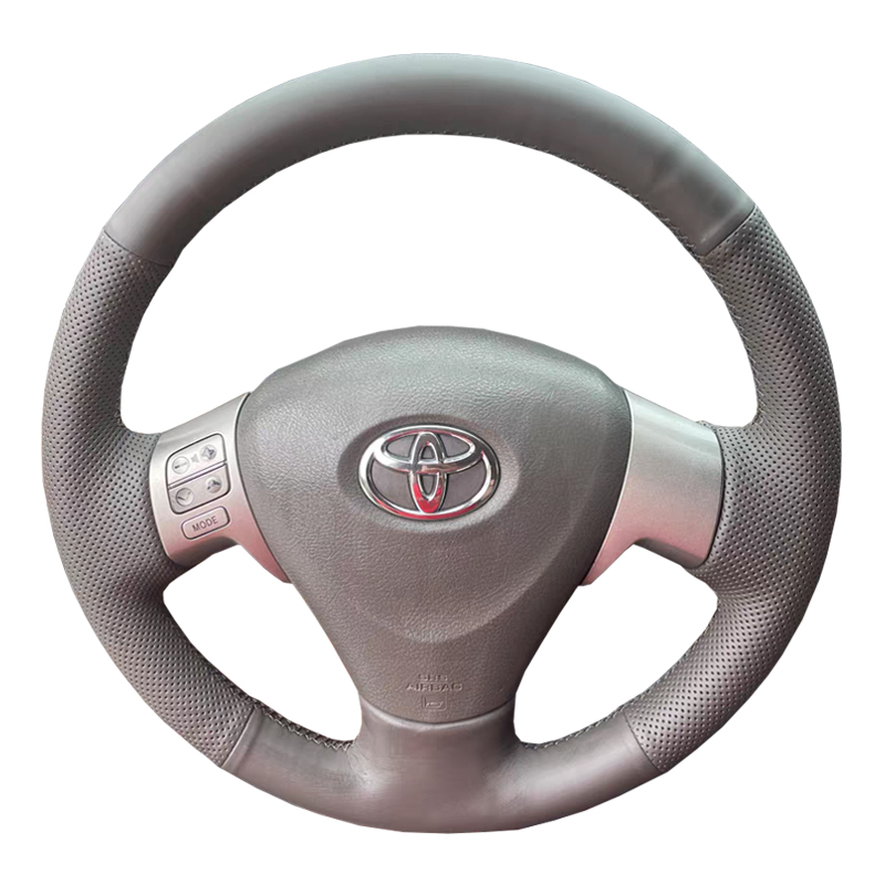适用于07-10款丰田卡罗拉方向盘套真皮13款花冠把套专用手缝全包