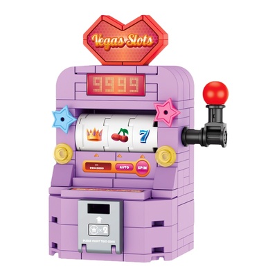 潮流电玩游戏机拼装积木